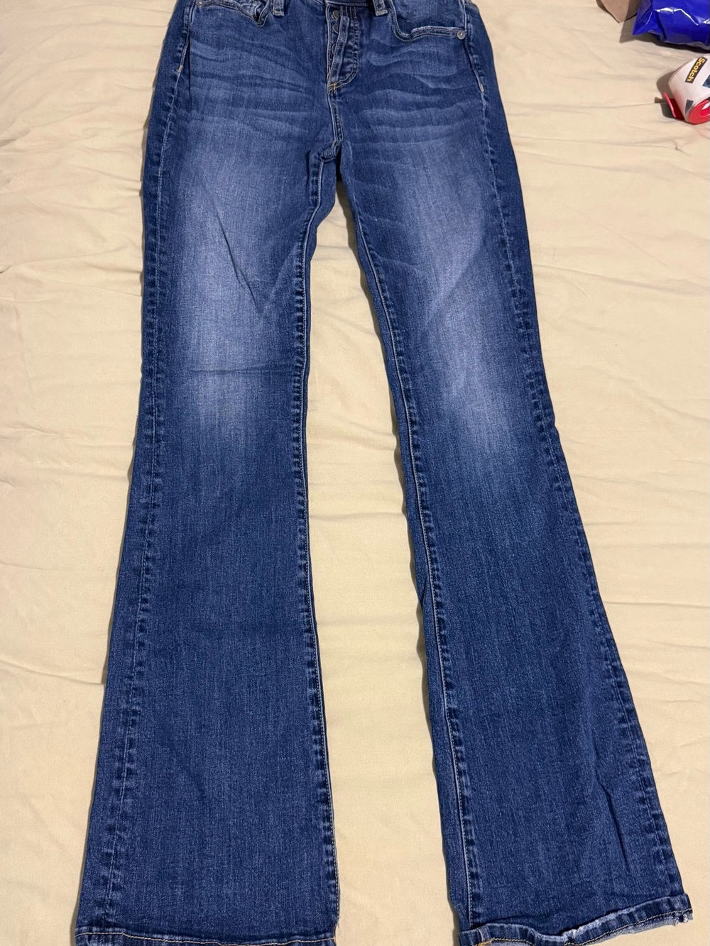 Classic Women's Blue Bootcut Jeans - Comfortable Everyday Fit